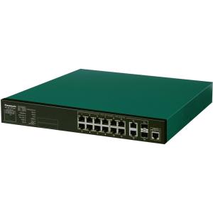 パナソニックEWネットワークス  12ポート PoE給電スイッチングハブ XG-M12TPoE+ 5年先出センドバック保守バンドル(在庫限り特価) PN83129B5｜murauchi