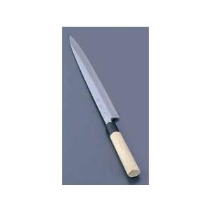 美品】龍千代 特撰 柳包丁 八寸 栗型柄 鞘付 刃渡り約240mm 柳刃 和