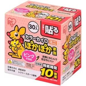 IRIS OHYAMA アイリスオーヤマ ぽかぽか家族貼るミニ ピンク 30個入り PKN-30HM