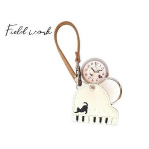 Field work/フィールドワーク  LW038-1 ねこピアノ ルーペ付きリードウォッチ