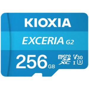 KIOXIA キオクシア マイクロSDXCカード EXCERIA G2 microSDXC UHS-I メモリカード 256GB KMU-B256G｜murauchi