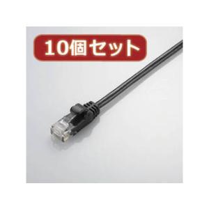 ELECOM エレコム  【10個セット】 エレコム Gigabit やわらかLANケーブル(Cat6準拠) LD-GPY/BK3X10｜murauchi