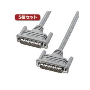 サンワサプライ 【5個セット】 サンワサプライ RS-232Cケーブル KRS-003K2X5