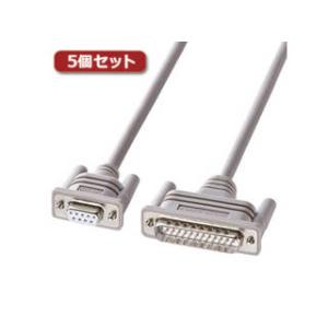 サンワサプライ 【5個セット】 エコRS-232Cケーブル KR-EC925CR2X5