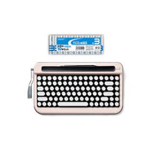 AJAX  AJAX タイプライター風キーボードPENNA(ペナ) Baby Pink + アルカリ乾電池 単3形10本パックセット PNADBP+H｜murauchi