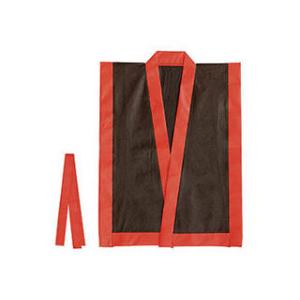 ARTEC 【10個セット】 ARTEC カラー不織布 エイサー打掛 黒(襟赤)J 帯付 ATC41...