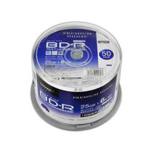 HIDISC 6個セット PREMIUM HIDISC BD-R 1回録画 6倍速 25GB 50枚...