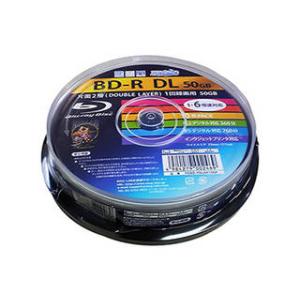 HIDISC 10個セット HIDISC 録画用BD-R DL 50GB 1-6倍速対応 10枚 H...