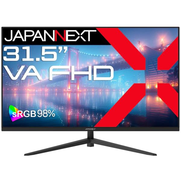 JAPANNEXT ジャパンネクスト フルHD対応 31.5型液晶ディスプレイ/HDMI×1、VGA...