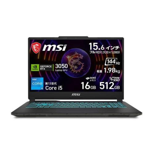 MSI エムエスアイ 15.6型ゲーミングノートPC (i5/16GBメモリ/512GB SSD/R...