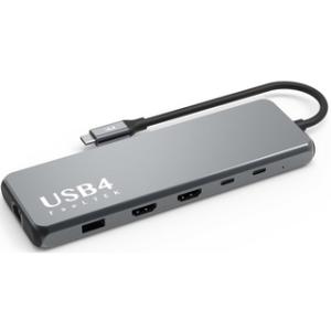 Feeltek  USB4 USB-C 10in1ハブ ポータブル HCM010AP2F｜murauchi