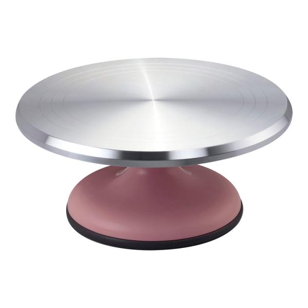 三能ジャパン食品器具 カラーデコ回転台 ＳＮ4170　ピンク