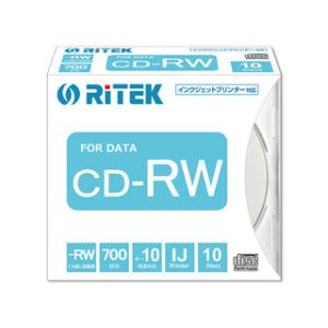 Ri-JAPAN/アールアイジャパン  CD-RW700.PW10P A　データ用CD-RW　スリムケース(10枚入り)｜murauchi