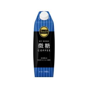 TULLY'S COFFEE（タリーズ コーヒー） 伊藤園 ブラック 1L紙パック×6本