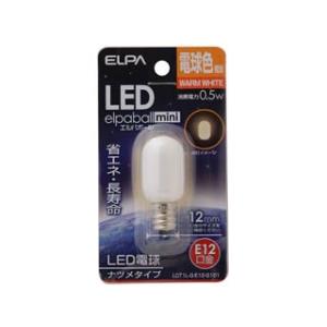 朝日電器 ＥＬＰＡ  LDT1L-G-E12-G101 LED装飾電球シリーズ(ナツメ球タイプ)口金E12・電球色｜murauchi