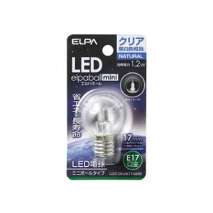 朝日電器 ＥＬＰＡ  LDG1CN-G-E17-G245 LED装飾電球シリーズ(ミニボールG30形タイプ)口金E17・クリア昼白色｜murauchi