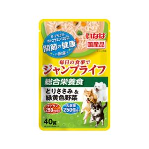 INABA いなばペットフード  Jump Lifeパウチ とりささみ＆緑黄色野菜 40g｜murauchi