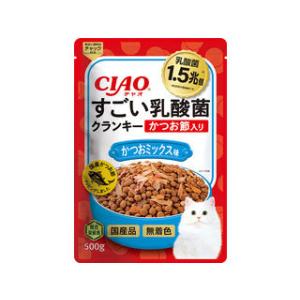 INABA いなばペットフード CIAO すごい乳酸菌クランキー かつお節入り かつおミックス味 5...