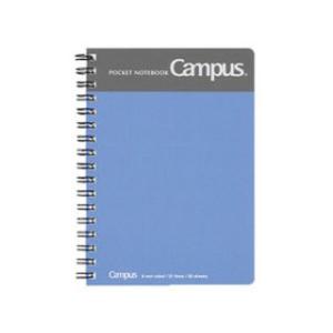 KOKUYO/コクヨ ノー412NB ポケットノート(ツインリングとじ)5号B罫50枚青