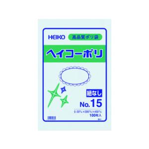 SHIMOJIMA シモジマ HEIKO/ヘイコー ポリ規格袋 ヘイコーポリ 03 No.15 紐なし 006611501