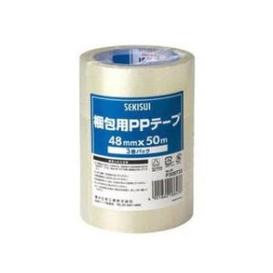 SEKISUI/積水化学工業  梱包用PPテープ 48mm×50m 3巻パック P82PP33｜murauchi