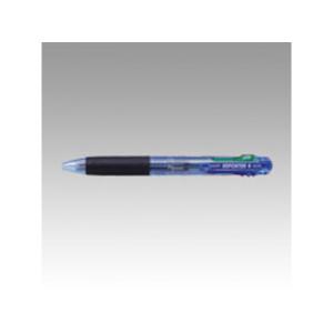 Tombow/トンボ鉛筆 油性ボールペン リポーター4 透明ブルー BC-FRC40
