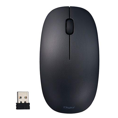Digio Digio デジオ 2Way電池 無線3ボタン BlueLEDマウス ブラック MUS-...