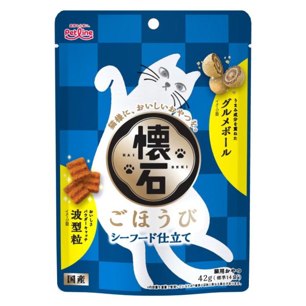 PETLINE ペットライン 懐石ごほうび シーフード仕立て 42g