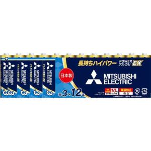 MITSUBISHI 三菱 LR6EXR/12S　アルカリ乾電池EX　単3形(12個入)｜murauchi