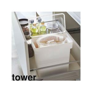 YAMAZAKI 山崎実業  tower タワー 密閉　袋ごと米びつ　５ｋｇ　計量カップ付　ＷＨ｜murauchi