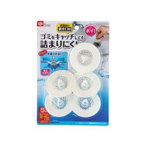 LEC レック 詰まりにくい 洗面台用 ゴミストッパー (5個入) BB-507