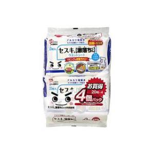 LEC レック セスキの激落ちシート フローリング用 4パック入り(80枚)