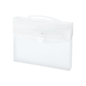 LIHIT LAB./リヒトラブ AQUA DROPs コングレスバッグ 乳白 A4判(収納幅50m...