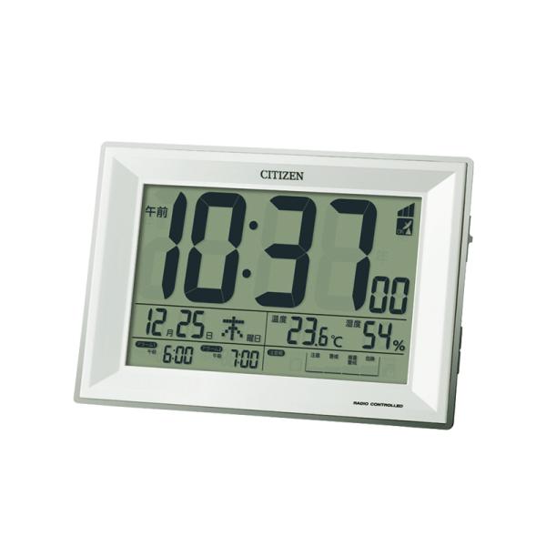 CITIZEN/シチズン 8RZ151-003 パルデジットワイドDL デジタル電子音目覚まし時計 ...