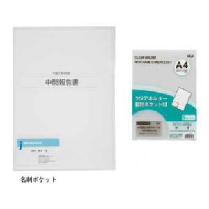 TEJI/テージー クリアホルダー名刺ポケット付 5枚入 CC-144-17 A4判