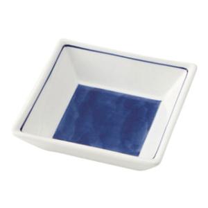 美濃焼 AZ165-13 イングレ呉須ダミ角小皿の商品画像