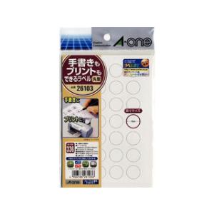 A・one エーワン 26103 手書きもプリントもできるラベル はがきサイズ 丸型28面 15mm...