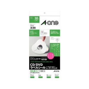 A・one エーワン ＣＤ/ＤＶＤラベルシール レーザープリンタ 148mm×296mm 2面　内径...