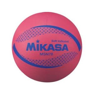 MIKASA/ミカサ  ソフトバレー カラーソフトバレーボール検定球（レッド）  MSN78R｜murauchi