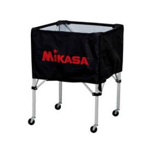 MIKASA/ミカサ 器具 ボールカゴ 箱型・中（フレーム・幕体・キャリーケース3点セット） ブラック BCSPS-BK｜murauchi