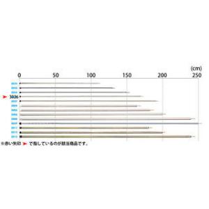 ogawa 3026 AL アップライトポール 170 cm（ 4 本継） オガワ