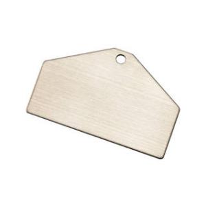 J.G.C. 日本緑十字社 アルミ製ベース札(無地札) シルバー 50×80×0.8mm 10枚組 ...