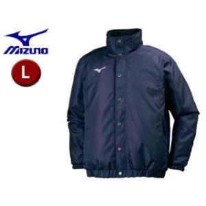 ミズノ mizuno  32JE7551-14 中綿ウォーマーシャツ トレーニングウェア 【L】 （ディープネイビー）｜murauchi