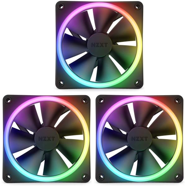 NZXT ケースファン F120 RGB DUO Triple Pack 120mm x3パック・ブ...