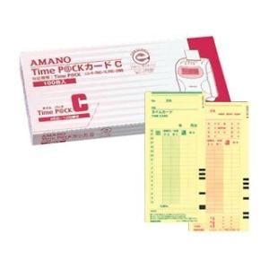 AMANO/アマノ  【TimeP@CK/タイムパック カード】タイムカード（4欄） カードC 25...