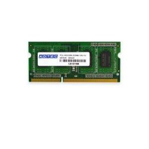 ADTEC アドテック  ノートPC用メモリ PC3-12800 204pin SO-DIMM 8GB 低電圧 ADS12800N-L8G｜murauchi