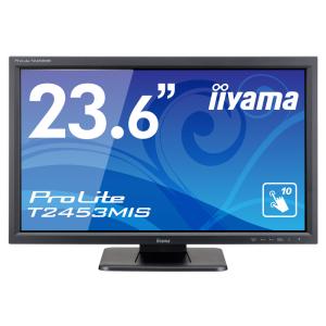 iiyama 飯山  フルHD対応 23.6型タッチパネル液晶ディスプレイ/D-sub、HDMI、DP/ブラック/スピーカー T2453MIS-B1