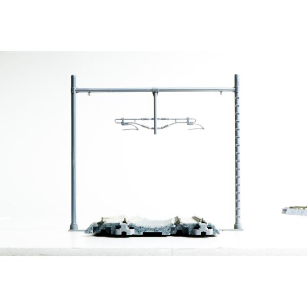 KATO カトー 複線ワイド鋼管ビーム架線柱 (灰・12本入) 23-067-1