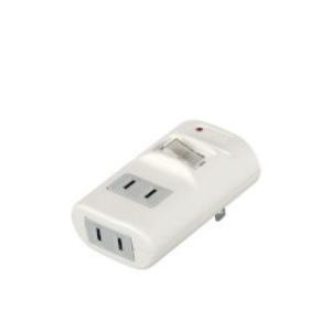 BUFFALO バッファロー 2分配タップ 集中スイッチ/雷サージ防止付き ホワイト BSTAPD0...