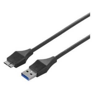 BUFFALO バッファロー 納期未定  USB3.0 A to microB スリムケーブル 0.5m ブラック BSUAMBSU305BK｜murauchi